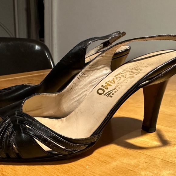 Vintage Salvatore Ferragamo Slingback Sandals - Picture 3 of 5